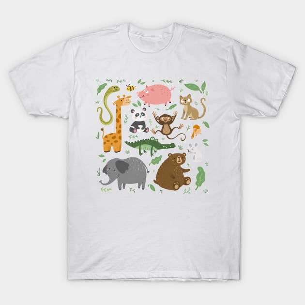 Cute Animals T-Shirt by fadikiymik